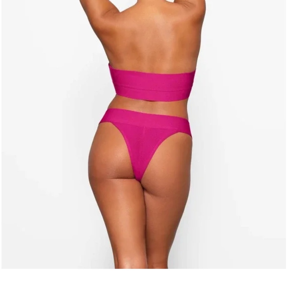 Skims Knit Bandeau Bikini Top - Picture 2 of 6